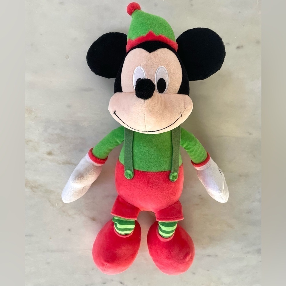 NWOT Disney Holiday Mickey Mouse and Minnie Mouse Plush Toys - Picture 3 of 8